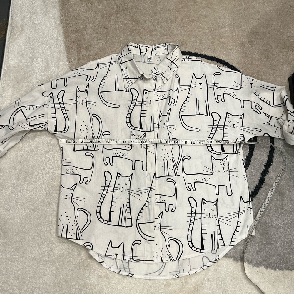 Cats artisan button down - Picture 5 of 6